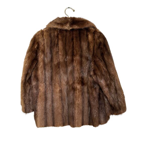 Vintage Mink or Muskrat Fur Jacket M/L - Picture 2 of 10